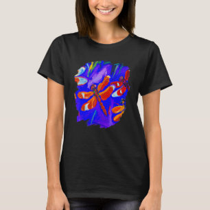 Dragonfly Color Painting Dragonflies Insect Artist T-Shirt