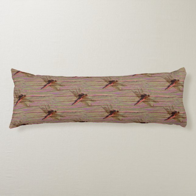 Dragonfly Colorful Body Pillow (Front)