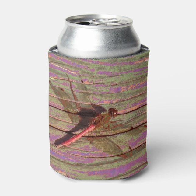 Dragonfly Colorful Can Cooler (Can Front)