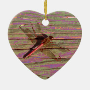 Dragonfly Colorful Ceramic Ornament