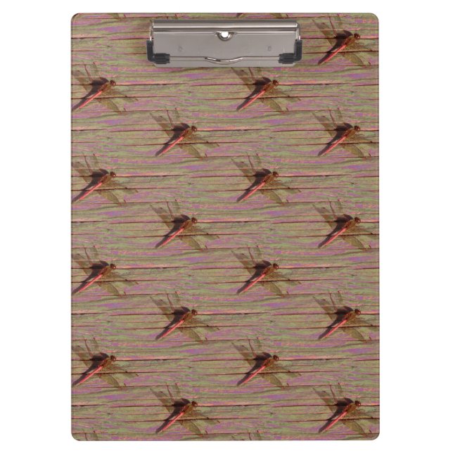 Dragonfly Colorful Clipboard (Front)