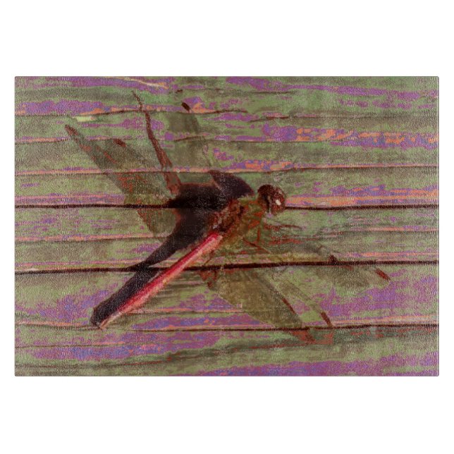 Dragonfly Colorful Cutting Board (Front)