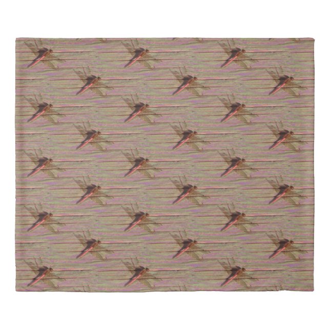 Dragonfly Colorful Duvet Cover (Front)