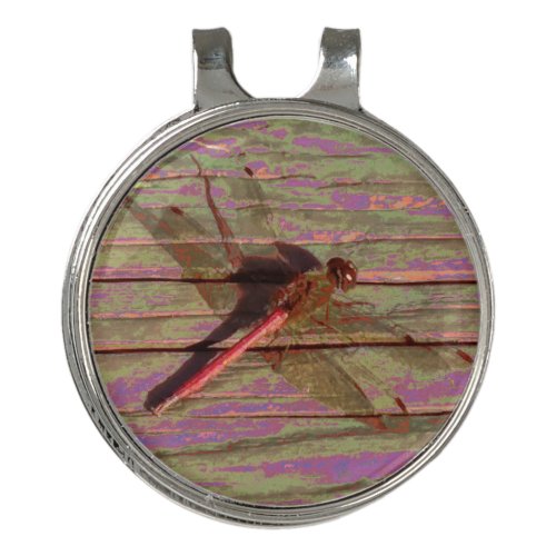 Dragonfly Colorful Golf Hat Clip