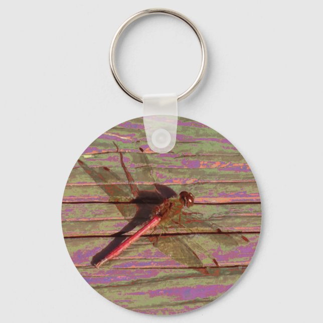 Dragonfly Colorful Keychain (Front)