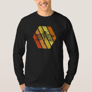 Dragonfly Colorful Mandala Vintage Retro Sunset Om T-Shirt
