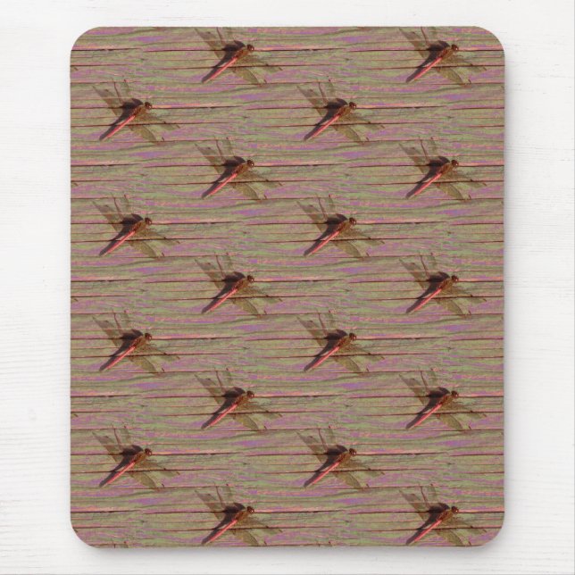 Dragonfly Colorful Mouse Pad (Front)