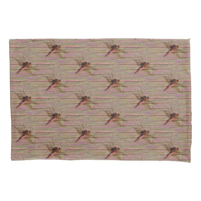 Dragonfly Colorful Pillow Case (Front)