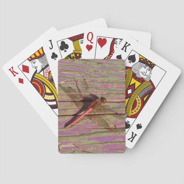 Dragonfly Colorful Playing Cards (Back)