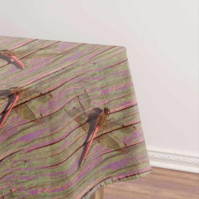 Dragonfly Colorful Tablecloth (In Situ)