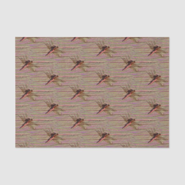 Dragonfly Colorful  Tissue Paper (Front)