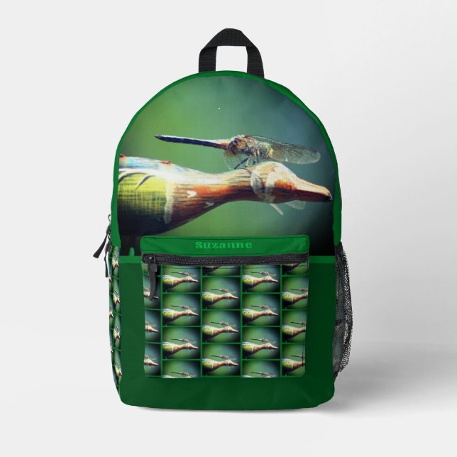 Dragonfly Copilot Personalized Printed Backpack (Front)