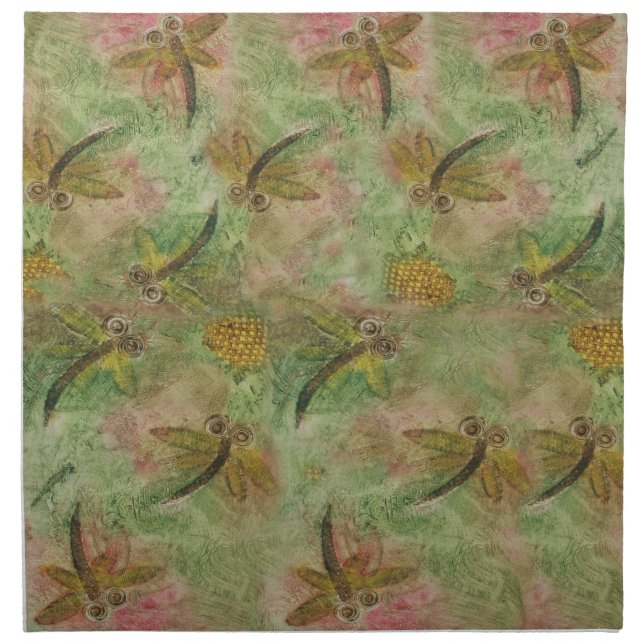 Dragonfly Cotton Candy Napkin (Front)