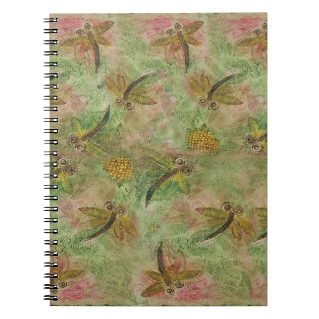 Dragonfly Cotton Candy Notebook (Front)