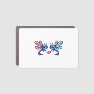 Dragonfly couple in love animal Valentine's Day Car Magnet