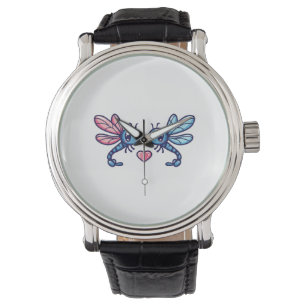 Dragonfly couple in love animal Valentine's Day Watch