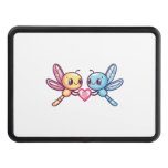 Dragonfly couple love couple in love  hitch cover
