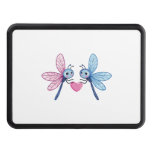 Dragonfly couple love couple in love hitch cover