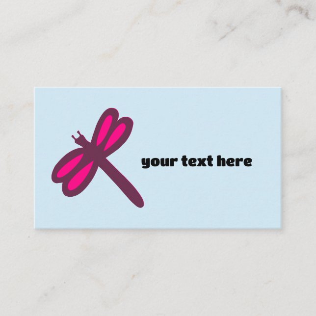 DRAGONFLY CUSTOM BUSINESS CARDS (Front)
