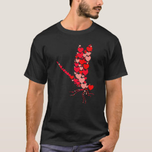 Dragonfly Cute Love Hearts Animals Couples Valenti T-Shirt