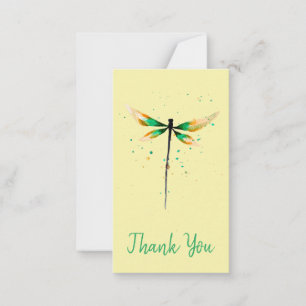 Dragonfly cute watercolor design note card