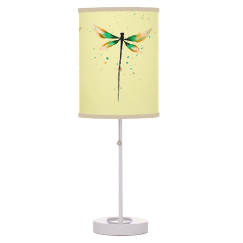 Dragonfly cute watercolor illustration table lamp