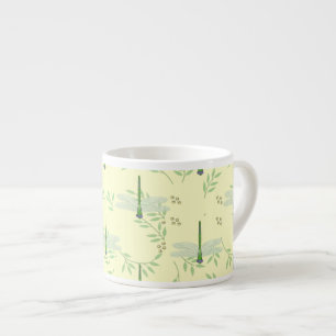Dragonfly / Damselfly Pattern Espresso Cup