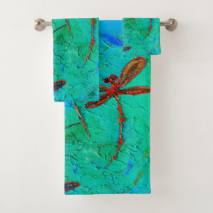 Dragonfly Dance Bath Towel Set