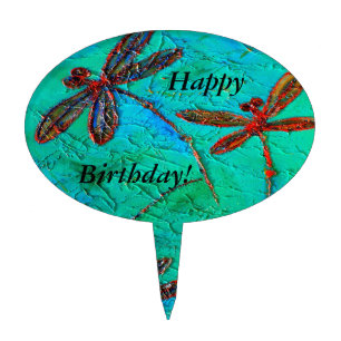 Dragonfly Dance Cake Topper