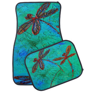 Dragonfly Dance Car Floor Mat