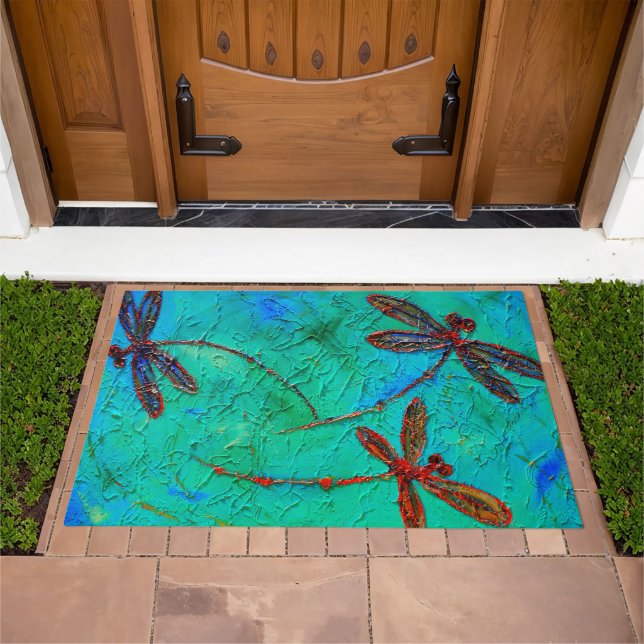 Dragonfly Dance Doormat (Outdoor)