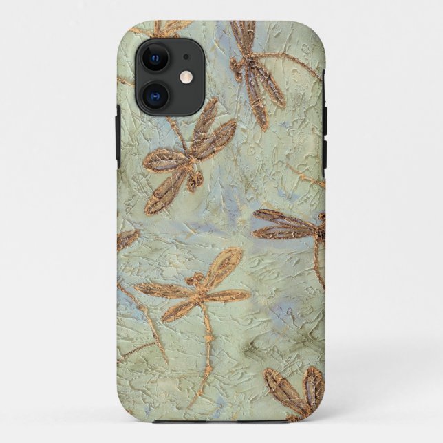Dragonfly Dance Gold Case-Mate iPhone Case (Back)