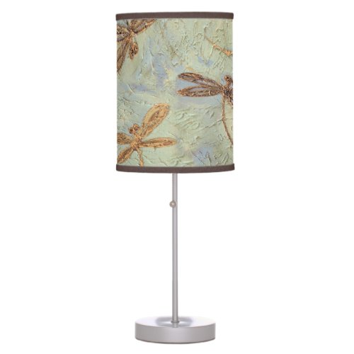 Dragonfly Dance Gold Lamp