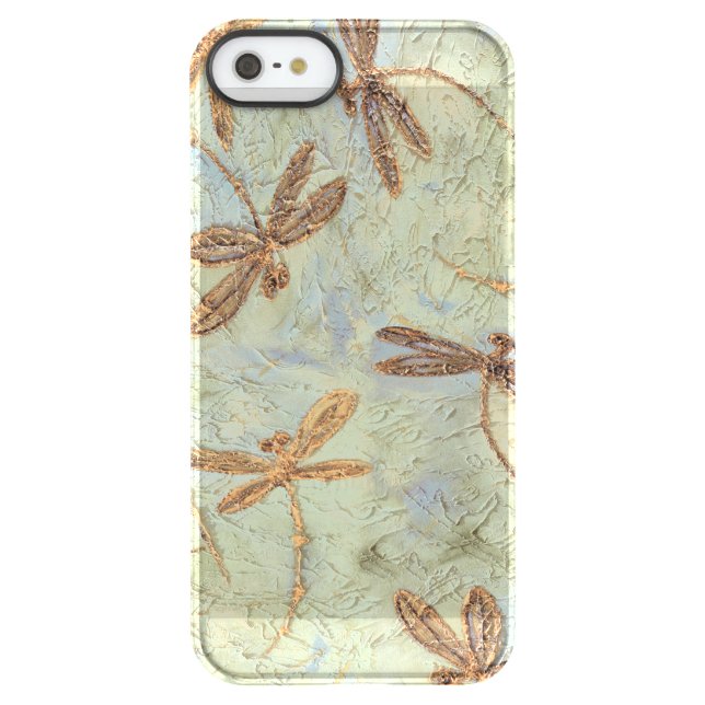 Dragonfly Dance Gold Uncommon iPhone Case (Back)