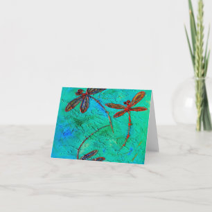 Dragonfly Dance Holiday Card