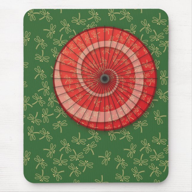 dragonfly dance mouse pad (Front)