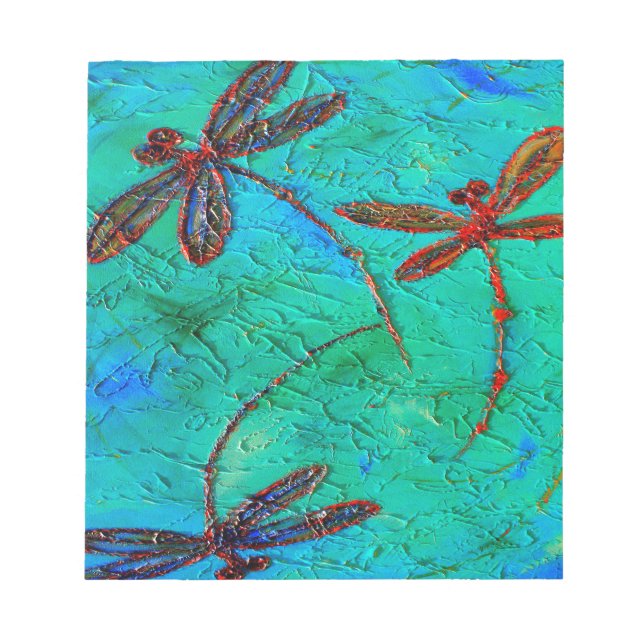 Dragonfly Dance Notepad (Front)