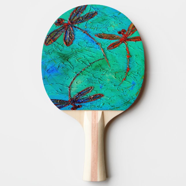 Dragonfly Dance Ping-Pong Paddle (Back)