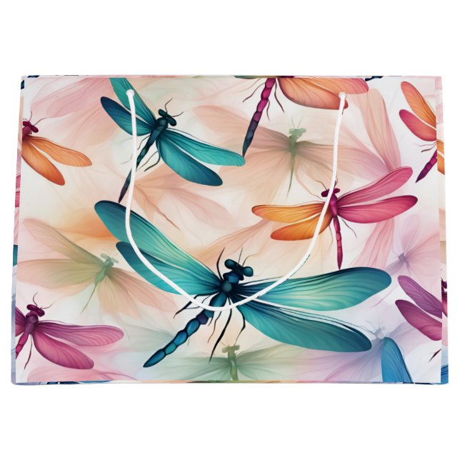 Dragonfly Dance Print Cut Sew Bag (Front)