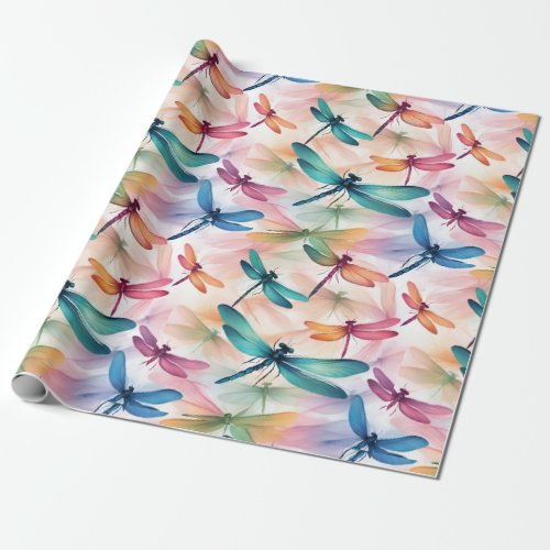 Dragonfly Dance Print Cut Sew Bag Wrapping Paper