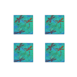 Dragonfly Dance Stone Magnet