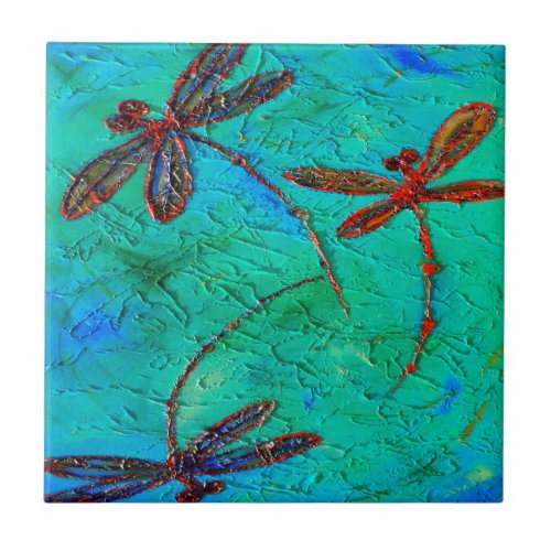 Dragonfly Dance Tile