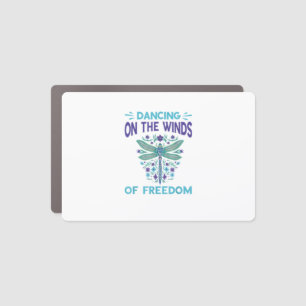 Dragonfly Dancing On The Winds Dragonfly Lovers Dr Car Magnet