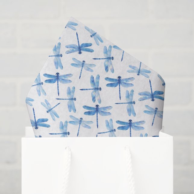 Dragonfly Decoupage Tissue Paper, Insect Paper (Gift Bag)