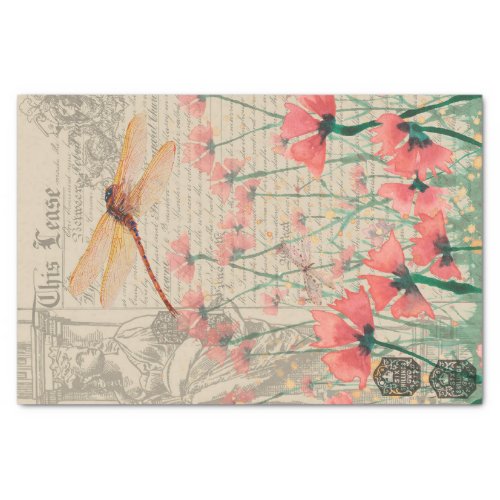 Dragonfly Deeds Ephemera Decoupage Tissue paper