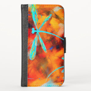 Dragonfly Desert Flit iPhone Wallet Case
