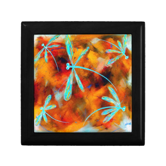 Dragonfly Desert Flit Jewelry Box (Front)