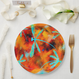 Dragonfly Desert Flit Paper Plates