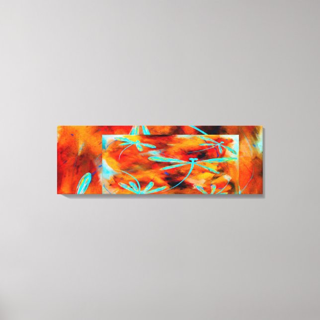 Dragonfly Desert Montage Canvas Print (Front)