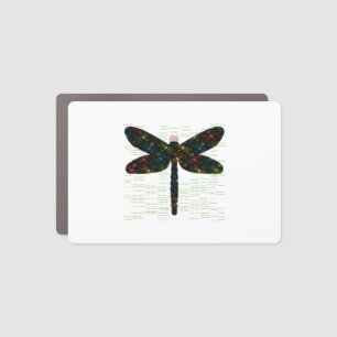 Dragonfly Design Car Magnet